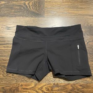 Lululemon black spandex shorts